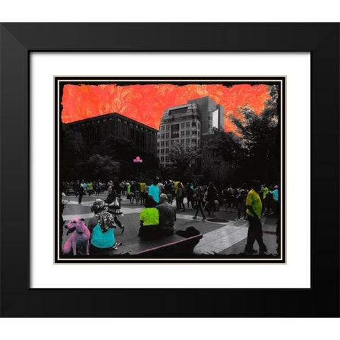 Dogy Style Black Modern Wood Framed Art Print with Double Matting by Simonutti, Riccardo