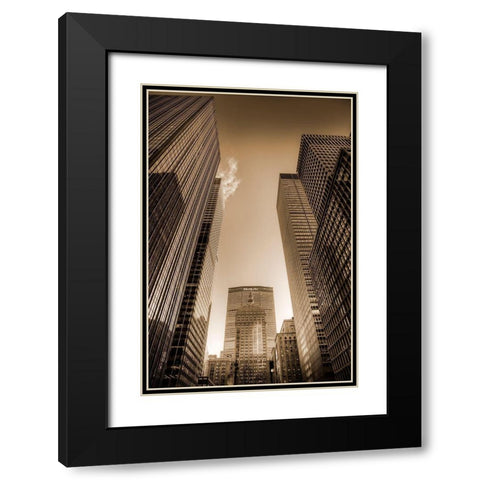 Sky Race Black Modern Wood Framed Art Print with Double Matting by Terrible, Aurelien
