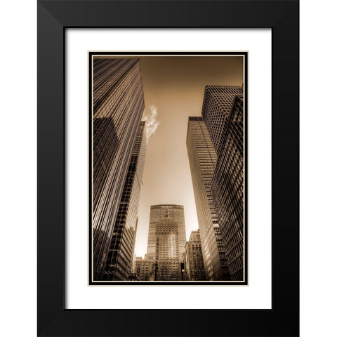 Sky Race Black Modern Wood Framed Art Print with Double Matting by Terrible, Aurelien