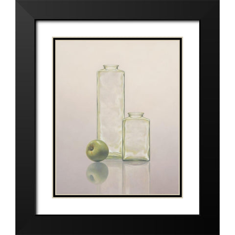 12DK1267 Black Modern Wood Framed Art Print with Double Matting by Delaer