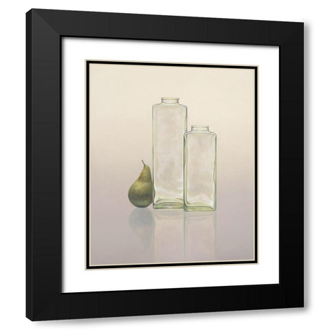 12DK1268 Black Modern Wood Framed Art Print with Double Matting by Delaer