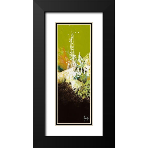 Amitie Black Modern Wood Framed Art Print with Double Matting by Jadis