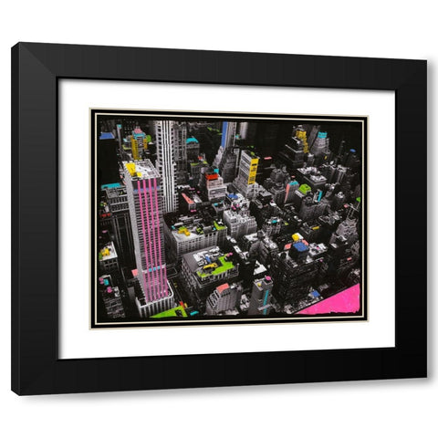 Color Side of the Force Black Modern Wood Framed Art Print with Double Matting by Simonutti, Riccardo