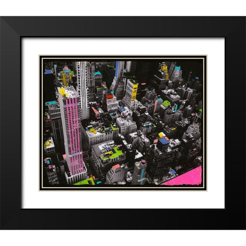 Color Side of the Force Black Modern Wood Framed Art Print with Double Matting by Simonutti, Riccardo