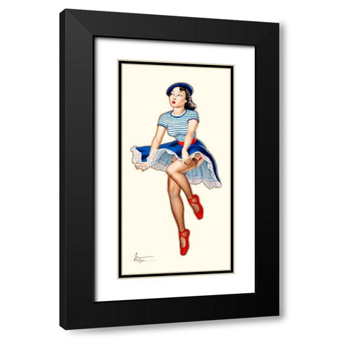 Titi Black Modern Wood Framed Art Print with Double Matting by Hitte, Patrick