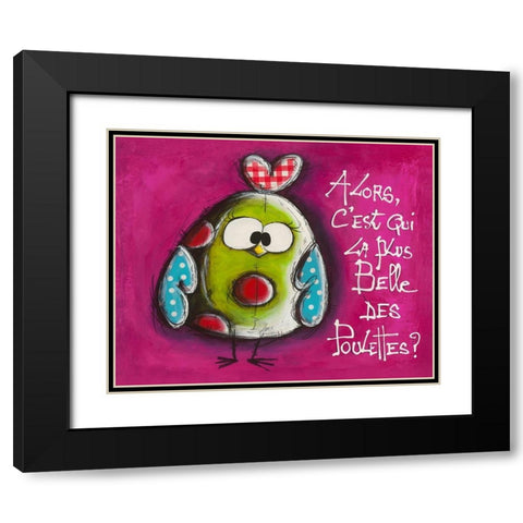 La plus belle ... Black Modern Wood Framed Art Print with Double Matting by Mougin, Carine