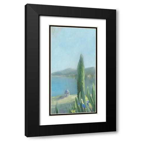 Isola Bella II Black Modern Wood Framed Art Print with Double Matting by Vernageau, Sylvie