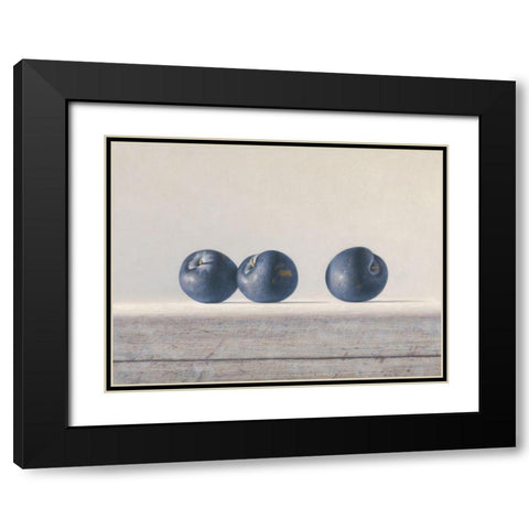 12DK1279 Black Modern Wood Framed Art Print with Double Matting by Delaer