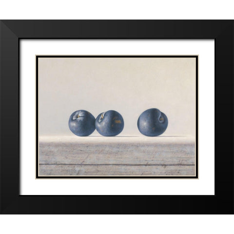 12DK1279 Black Modern Wood Framed Art Print with Double Matting by Delaer