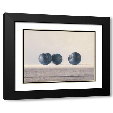 12DK1290 Black Modern Wood Framed Art Print with Double Matting by Delaer