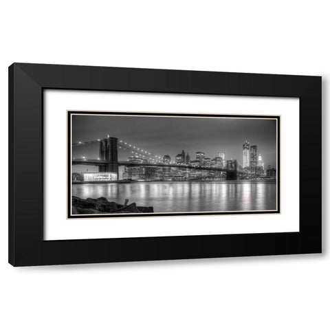 Fraternal Twins Black Modern Wood Framed Art Print with Double Matting by Terrible, Aurelien