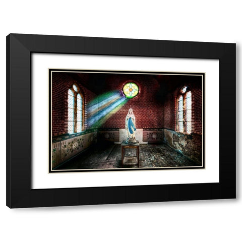 The private Chapel Black Modern Wood Framed Art Print with Double Matting by Haker, Matthias