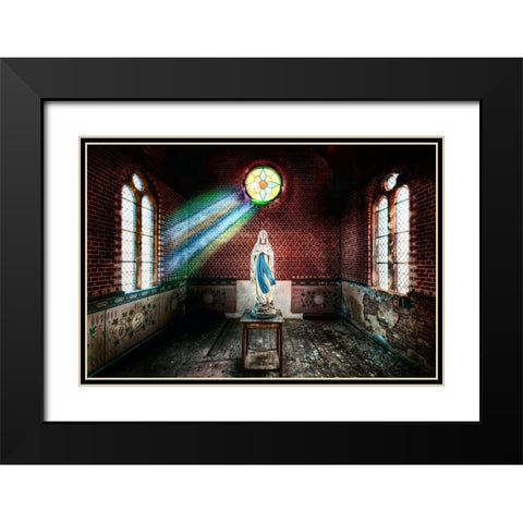 The private Chapel Black Modern Wood Framed Art Print with Double Matting by Haker, Matthias