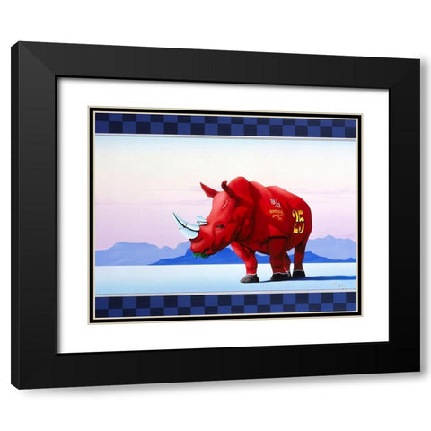 Bonneville Speed Week Black Modern Wood Framed Art Print with Double Matting by Tempier, Guy