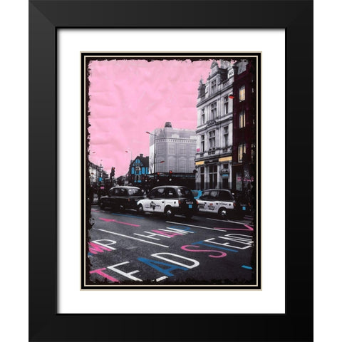 Hamp Stead Ways Black Modern Wood Framed Art Print with Double Matting by Simonutti, Riccardo