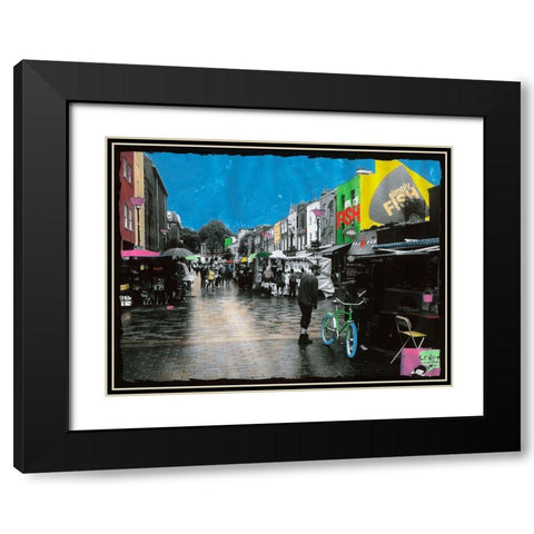 Fish and Crepes Black Modern Wood Framed Art Print with Double Matting by Simonutti, Riccardo