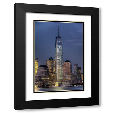 Symbol Black Modern Wood Framed Art Print with Double Matting by Terrible, Aurelien