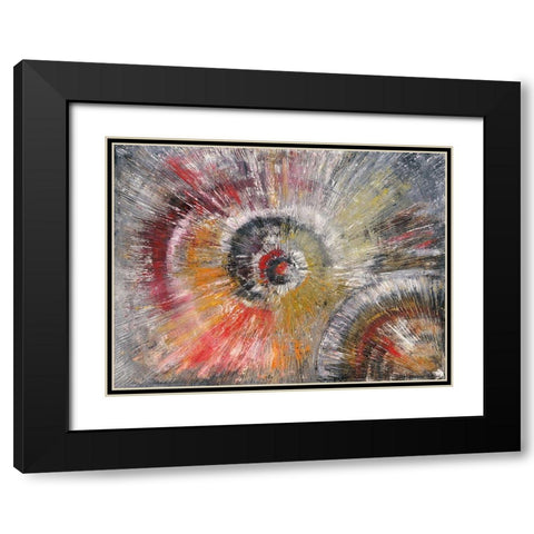 Explosion II Black Modern Wood Framed Art Print with Double Matting by Arns-Muller, Monika