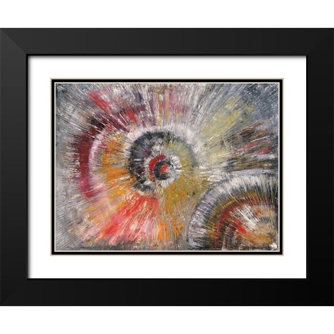 Explosion II Black Modern Wood Framed Art Print with Double Matting by Arns-Muller, Monika