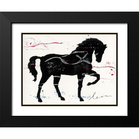 Doma Classica Black Modern Wood Framed Art Print with Double Matting by Bosboom, Leon