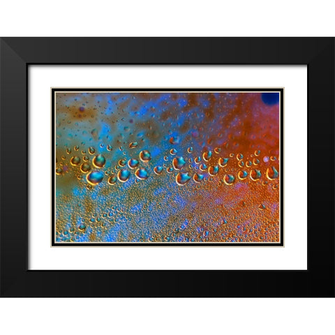 Droping Caravan Black Modern Wood Framed Art Print with Double Matting by NUPHO