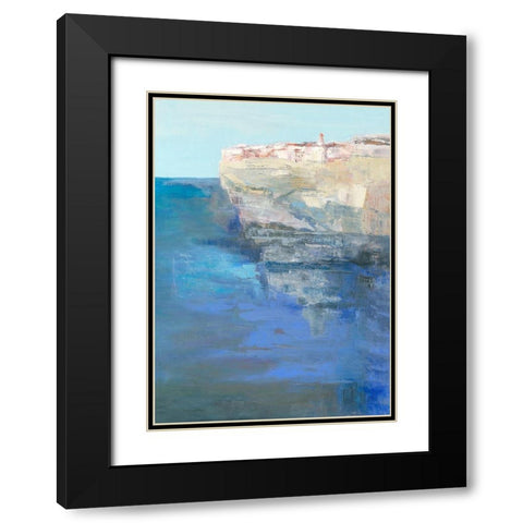 Bonifacio Black Modern Wood Framed Art Print with Double Matting by Parise, Chantal