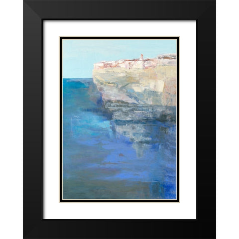 Bonifacio Black Modern Wood Framed Art Print with Double Matting by Parise, Chantal