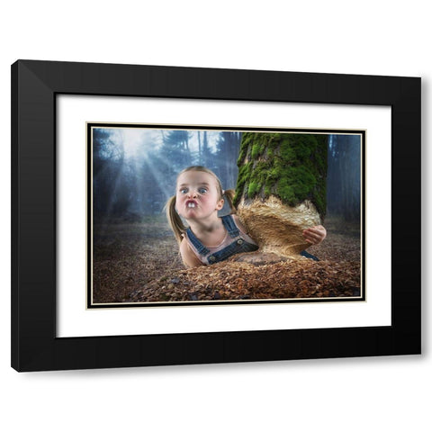 Just a little Beaver Black Modern Wood Framed Art Print with Double Matting by John Wilhelm is a Photoholic