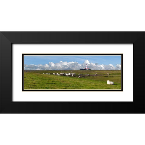 St. Peter Ording Black Modern Wood Framed Art Print with Double Matting by Fischer, Rolf