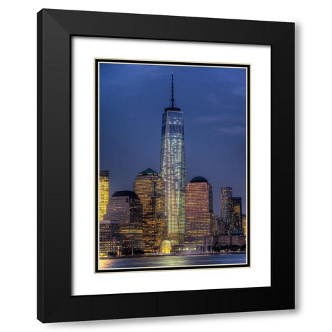 Symbol Black Modern Wood Framed Art Print with Double Matting by Terrible, Aurelien