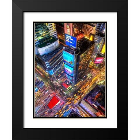 Rebirth Black Modern Wood Framed Art Print with Double Matting by Terrible, Aurelien