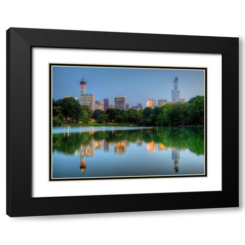 Giants Black Modern Wood Framed Art Print with Double Matting by Terrible, Aurelien