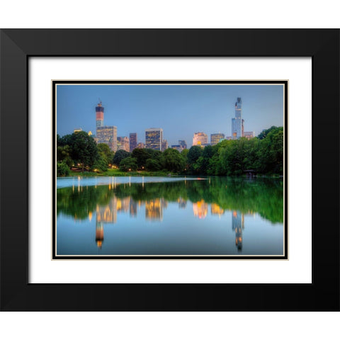 Giants Black Modern Wood Framed Art Print with Double Matting by Terrible, Aurelien