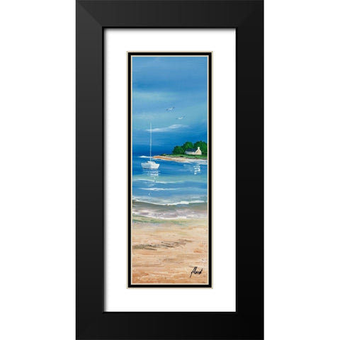 Maree basse II Black Modern Wood Framed Art Print with Double Matting by Flanet, Frederic