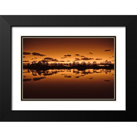 Symetrie Black Modern Wood Framed Art Print with Double Matting by Bertrande, Arnaud