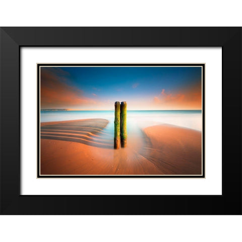 Il Black Modern Wood Framed Art Print with Double Matting by Bertrande, Arnaud