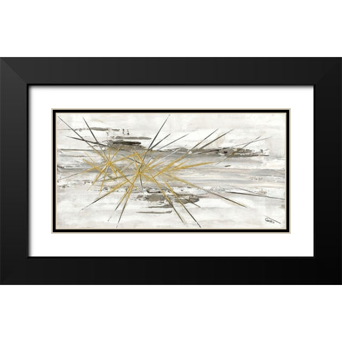 Fantome Black Modern Wood Framed Art Print with Double Matting by Caro-H