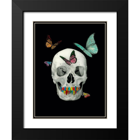 Flying Eddy Black Modern Wood Framed Art Print with Double Matting by Simonutti, Riccardo