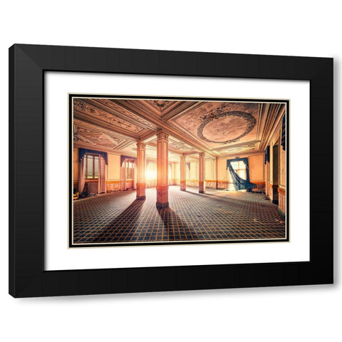 Grand Hotel Black Modern Wood Framed Art Print with Double Matting by Haker, Matthias