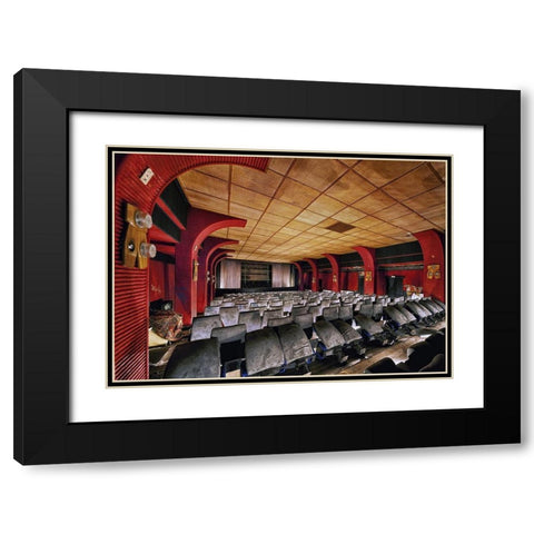 Movie Night Black Modern Wood Framed Art Print with Double Matting by Haker, Matthias