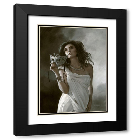 Breaking the Silence Black Modern Wood Framed Art Print with Double Matting by Seifert, Brita
