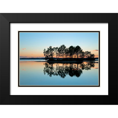 Recto - Verso Black Modern Wood Framed Art Print with Double Matting by Bertrande, Arnaud