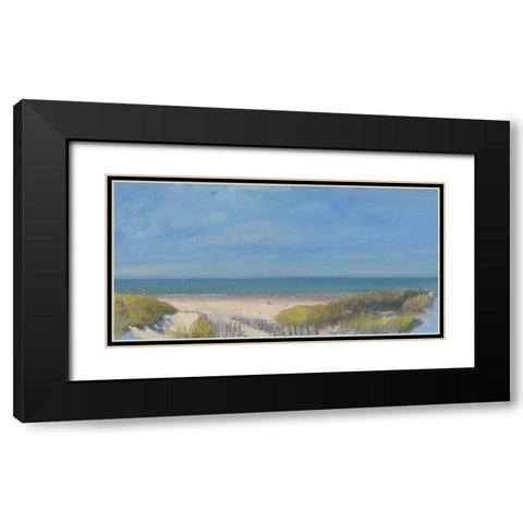 Invitation to fun and adventure Black Modern Wood Framed Art Print with Double Matting by Valentini, Alberto