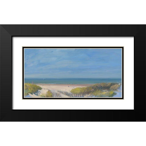 Invitation to fun and adventure Black Modern Wood Framed Art Print with Double Matting by Valentini, Alberto