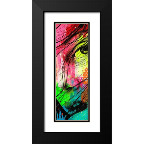 Tina II Black Modern Wood Framed Art Print with Double Matting by Lemahieu, Lise
