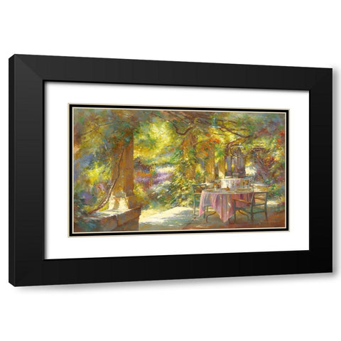 Instant benit Black Modern Wood Framed Art Print with Double Matting by Messely, Johan