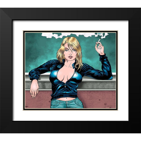 So what? Black Modern Wood Framed Art Print with Double Matting by Beaudenon, Thierry