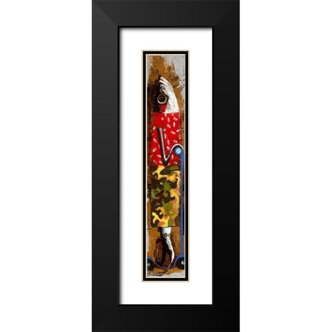 Sardinas Patinete Black Modern Wood Framed Art Print with Double Matting by Villanueva, Natalia