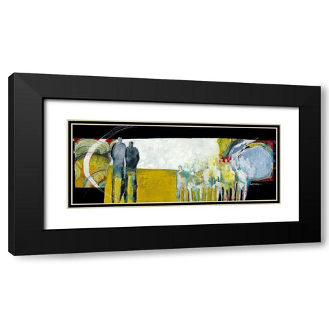 Together again Black Modern Wood Framed Art Print with Double Matting by van Ginkel, Marjolijn