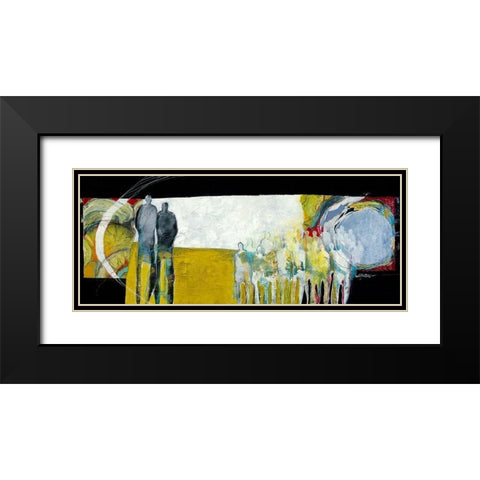 Together again Black Modern Wood Framed Art Print with Double Matting by van Ginkel, Marjolijn